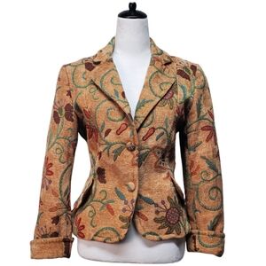 Stanley Blacker Vintage Tapestry Blazer Jacket Size 10